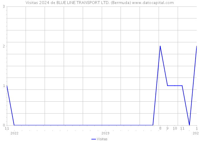 Visitas 2024 de BLUE LINE TRANSPORT LTD. (Bermuda) 