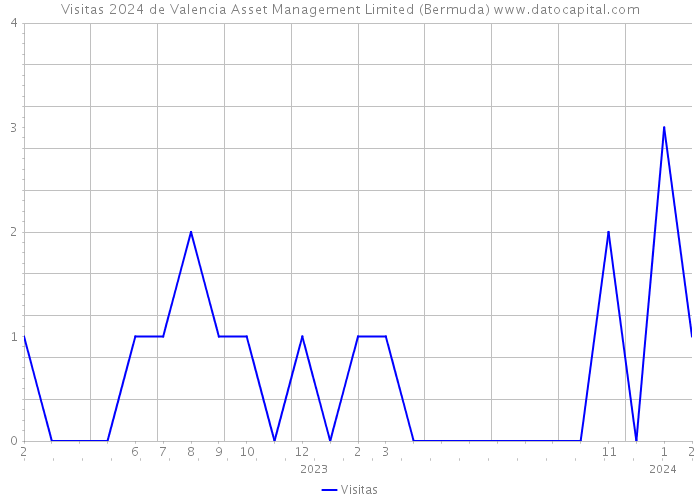 Visitas 2024 de Valencia Asset Management Limited (Bermuda) 