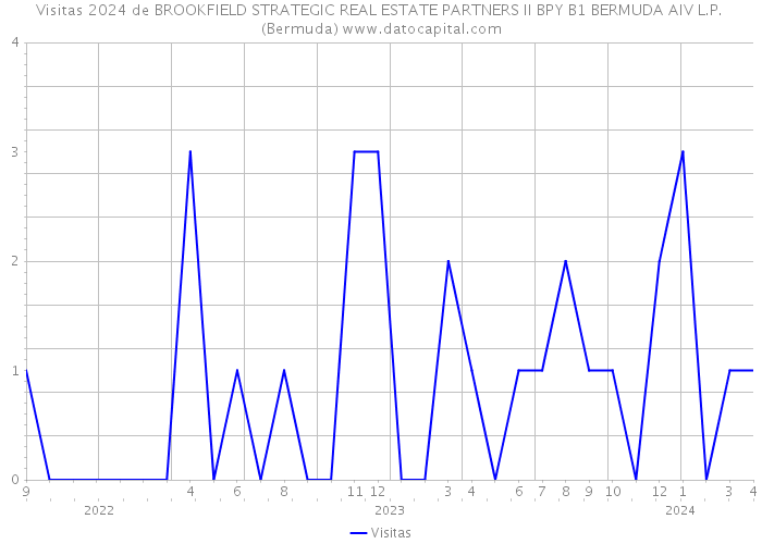Visitas 2024 de BROOKFIELD STRATEGIC REAL ESTATE PARTNERS II BPY B1 BERMUDA AIV L.P. (Bermuda) 